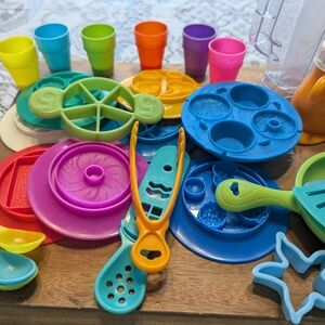 Vibrant Play Dough Tools Set with Molds and Cutters